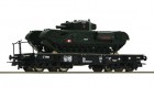 67428 Roco Heavy duty Flat car with tank Churchill
